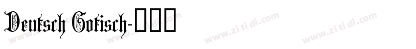 Deutsch Gotisch字体转换